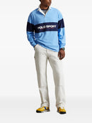 Suéter Polo de rugby color block
