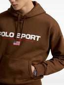 Moletom Polo Sport com capuz Marrom